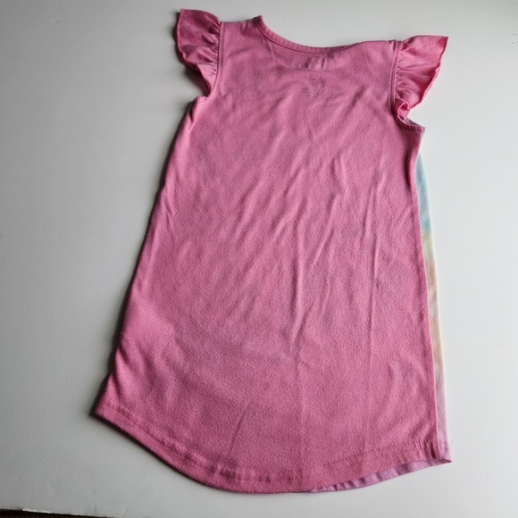 Disney Princess Girls Pink Live Your Story Nightgown Ariel Moana Size 4/5 - Picture 6 of 7